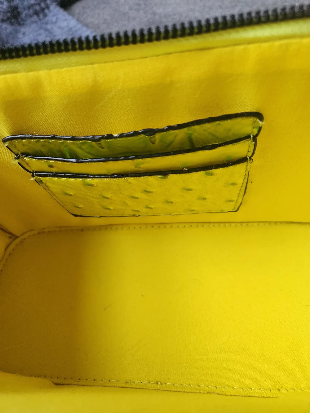 Ostrich Croc Queen Bee Stripe Boxy Crossbody Bag Satchel Neon Green Y2K